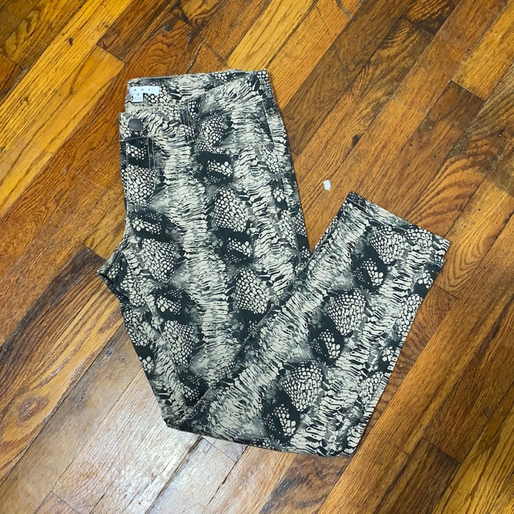 Cabi Snake Print Skinny Jeans